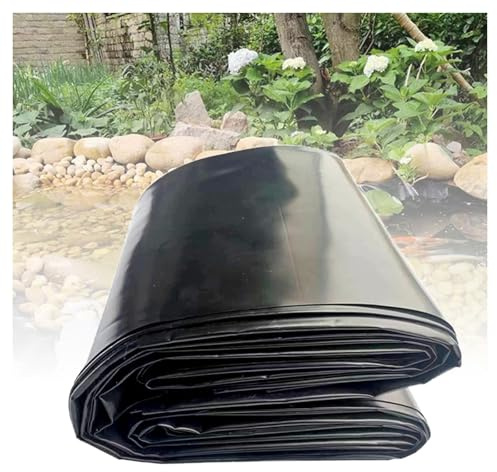 Générique Bache Bassin 6x7m/19.69x22.97ft,Polyéthylène Haute Densité (PEHD), Bâche Noire, Résistant Aux Déchirures, Durable, Imperméable, étanche, Disponible en Plusieurs Tailles