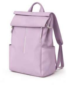 Rungassi Urban Line Rucksack extra leicht 600 g modischer City-Rucksack Backpack Mint Hellblau Schwarz Beige Pink Flieder Grau (Flieder)