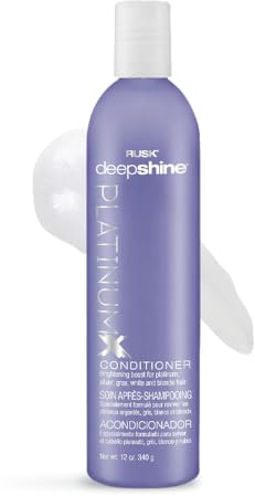 Rusk Deepshine PlatinumX Conditioner For Unisex 12 oz Conditioner