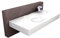 BERNSTEIN - Vasque Lavabo Rectangulaire à poser/suspendre Blanc Brillant 100x48x10cm + Cache Bonde & trou robinet, Lave main Marbre coulé - Design, Robuste & Durable - BS6036