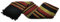 Aga's Own Indische Tagesdecke XXL Sofaüberwurf Bettüberwurf Wohndecke Indien/India Baumwolle Decke 220x250 cm VIELE Varianten (Schwarz-Rot-Gelb)