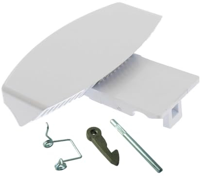 FIND A SPARE White Door Handle Catch Kit For Hotpoint Ind.esit IWDE126 IWDE12 IWME126 Washer Dryer & Washing Machine Alternative to C00259035