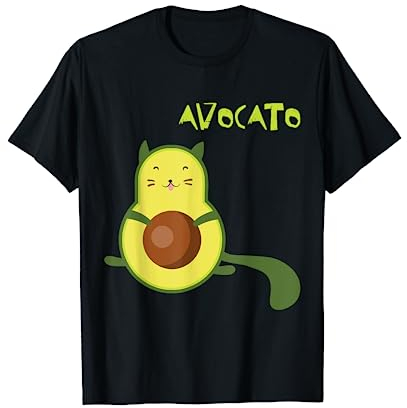 Avocato Lustiges Katzen Avocado Geschenk T-Shirt