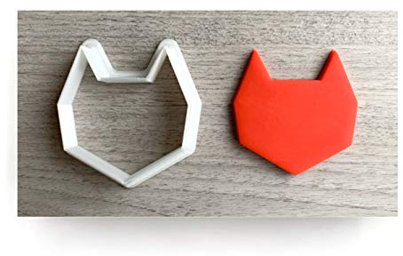 Abstract Fox Head Cookie Cutter Fondant Cutter