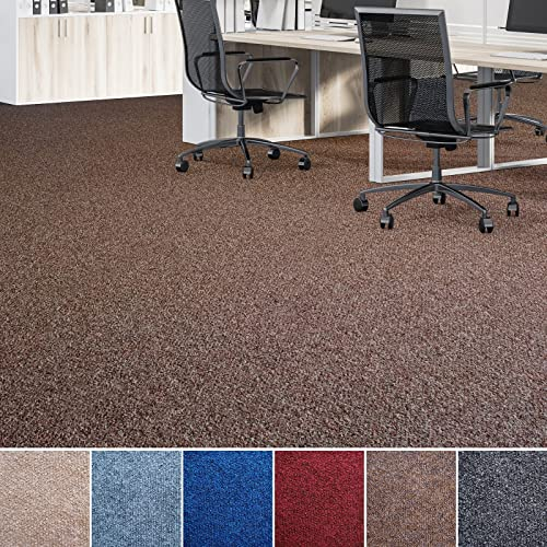 Floordirekt Nadelfilz-Teppich Malta | Bodenbelag aus Nadelvlies für Wohnraum und Büro | Kälteisolierend & trittschalldämmend | Viele Farben & Größen (200 x 150 cm, Dunkelbraun)