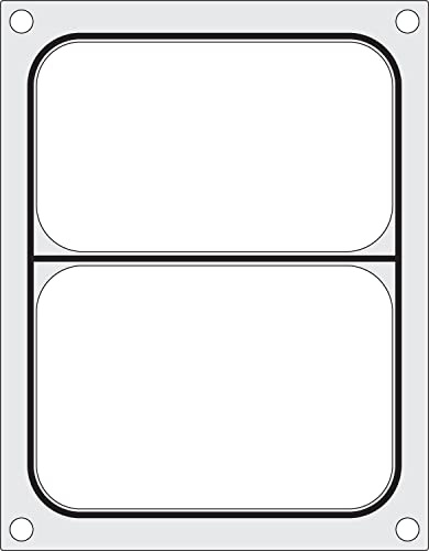 HENDI Matrize für HENDI Versiegelungsmaschine 330005, Schwarze Silikondichtung, geeignet für z.B. ein zweiteiliger Behälter von 227x178mm, Aluminium
