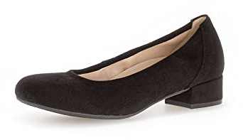 Gabor Damen Klassische Pumps, Frauen Absatzschuhe,Leichte Mehrweite (G),stöckelschuhe,Businessschuhe,büro,schwarz (A.OBL),42 EU / 8 UK