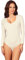 Merry Style Damen Langarm Body BD900 (Ecru, L)