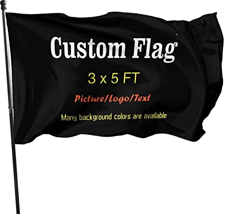 Benutzerdefinierte Flagge, einseitig, individuelle Flagge, 90 x 150 cm, individuelle Flaggen, Banner – drucken Sie Ihr eigenes Logo/Design/Wörter
