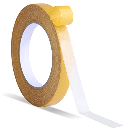 KINBOM 1 Rolle Doppelseitiges Klebeband Strapazierfähig, 10mm x 20 m Klebeband Extra Stark Transparent Doppelseitiges Klebeband Ablösbar Adhesive Tape Double Sided für Wände, Einfache Verwendung