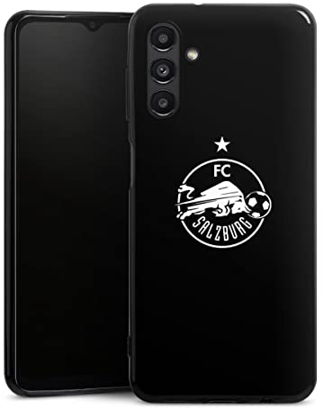 DeinDesign Slim Case extra dünn kompatibel mit Samsung Galaxy A13 5G Silikon Handyhülle schwarz Hülle FC Red Bull Salzburg Offizielles Lizenzprodukt Fußball
