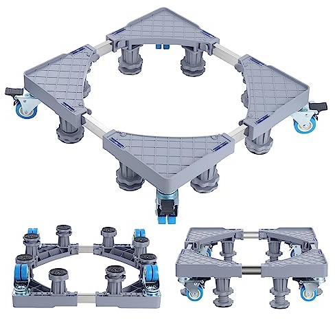 KEESIN Washing Machine Stand Base,8 Sturdy Feet And 4 Wheels Multi-functional Washing Machine Base Stand for Washing Machine Dryer and Refrigerator Freezers Cookers