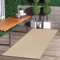 Jimri In- & Outdoor Teppich - Wetterfester Teppich für Balkon, Terrasse, Garten, Wohnzimmer, Küche - Strapazierfähiger Bodenteppich, Widersteht UV-Strahlen & Wasser - Größe 80 x 250 cm, Beige