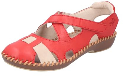Rieker Femme M1677 Chaussures Pieds Nus, Rouge, 39 EU