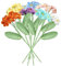 JOONOR Handgewebte Vergissmeinnicht Blumen, gestrickt, gehäkelt, Vergissmeinnicht, Blumenstrauß, handgefertigte künstliche Blumen für Jubiläen, Feiern, Hochzeitsdekoration, Geburtstagsgeschenk,
