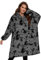 GAYYNE Hoodie Decke mit Ärmeln Deckenpullover, Tragbare Decken Hoodie Damen, Ultra Weiche Sherpa Fleece Hoodie Sweatshirt mit Big Pocket als Geschenke für Frauen Damen Krawattenfarbe Grau