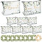 Ylinge 9 Sets Braut Geschenke JGA Party Zubehör Satin Braut Haargummis Team Braut Make up Tasche Geschenk zur Brautparty Junggesellenabschied Tasche Dekoration für Hochzeit Verlobung (Grün)