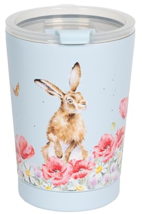 Wrendale Designs by Hannah Dale Field of Flowers' Hare Thermal Travel Cup