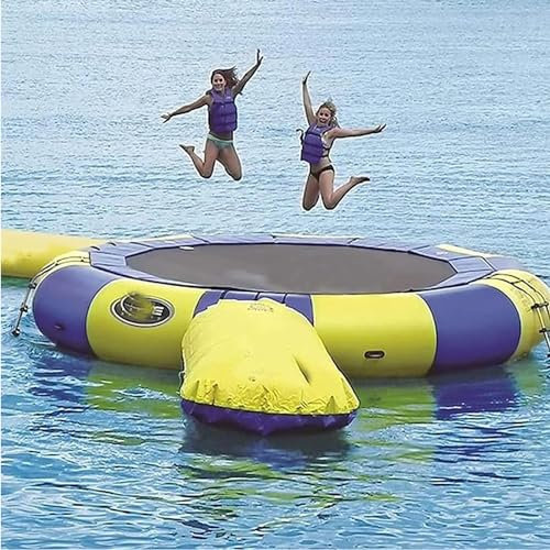 WLLKIY Aufblasbares Wassertrampolin Outdoor-Rolltreppen-Tauchplattform, Geeignet Für Wassersport,13FT/4M