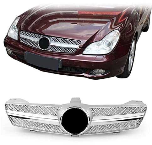 Grill Kühlergrill Für Benz W219 CLS500 CLS Klasse 2005-2008 AMG CLS350 CLS600 Chrom Auto Obere Stoßstange Haube Mesh Grid