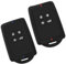 Tomedeks 2 Pièces Etui Carte pour Renault, Renault - Porte Clé pour Renault, Coque De Clé De Voiture pour Renault Clio en Silicone - 3 Boutons (Ligne Roug/Bleu)