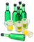 JOINPAYA 1 Set Miniature Wine Bottles Food and Play Beer Mug Mini Beer Shot Glasses for Home Decor Tiny House Ornaments Miniature Beer Cups Mini Beer Bottles Resin