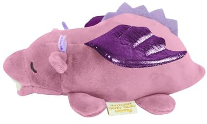 Nemu Nemu Animals - Peluche Dragon Rose - Peluche Animaux Extra Douce et Douillette - Doudou Dragon Conçu au Japon - Coussin Douillet - Taille S 18 cm