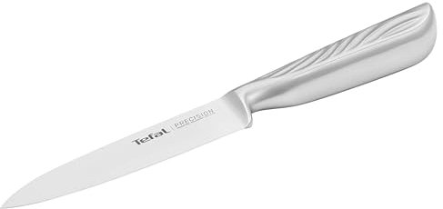 Tefal Cuchillo de Chef Precision 12 cm, Corte preciso, Afilado óptimo y duradero, Acero inoxidable alemán, Mango ergonómico antideslizante, Rendimiento Duradero, K2890524