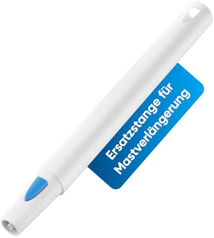 ALANBERG® Dampfreiniger, Leistung: 1500 W, Aufheizzeit: 15 sec., 6-Dampfintensitäten, Volumen: 1.3L, 20-teiliges Zubehörset, Tragbar oder Rollend, Weiß (Stangenelement)
