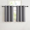 NICETOWN Scheibengardinen 90 cm Hoch Gardinen Grau Blickdicht Fenstervorhang Kurz Verdunklungsvorhänge mit Ösen Kurze Vorhänge Küchengardinen Fenstergardinen Modern Thermovorhang, 2 x H90 x B107 cm