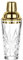 Dzmuero Shaker cocktail, Shaker caffe freddo, Shaker acciaio, Miscelatore in vetro, coperchio in acciaio inox, con strato di funzione filtro, sigillato e durevole, antiscivolo, per casa e bar (Oro)