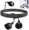 Doppelstecker für Steckdose,2 in 1 Steckdosenadapter mit Flexible 2m Verlängerungskabel,16A 250V 4000W IP20 Schuko Doppelstecker für Steckdose Verlängerungskabel für Haus,Büro,Küche