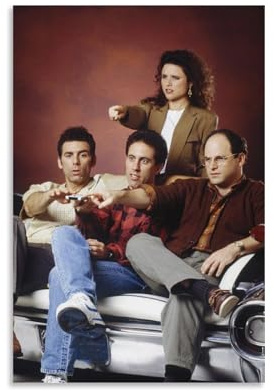 CBEJFGTX Seinfeld Group Picture Poster Dekorative Malerei Leinwand Wandkunst Wohnzimmer Poster Schlafzimmer Malerei 12x18inch(30x45cm)