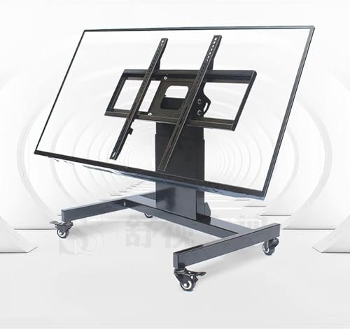 SaryEdge Universal TV Stand Universal TV Stand, Conference Room Podium Universal TV Floor Stand, Height Adjustable Mobile Stand, 90°Tilting Low Cart Fits 32-70 Inch TVs(