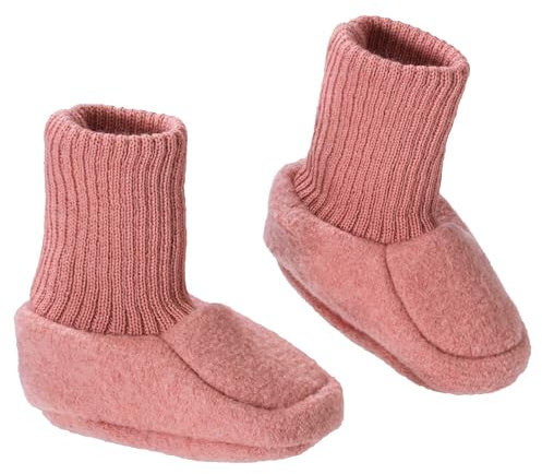 Disana Walk-Schuhe Baby - 100% Bio-Merino, Wollwalk - warm & weich - Unisex Gr. 50 – 68 - nachhaltig & fair – schmiegt Sich sanft an den Babyfuß, kein Verrutschen - Made in Germany