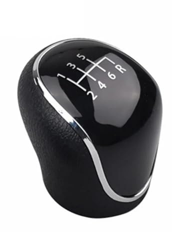 Schaltknäufe Für Hyundai Für IX35 2012 2013 2014 2015 2016 5 6 Geschwindigkeit Schaltknauf(123456R Black)