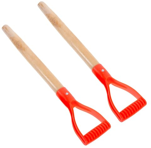 Toddmomy 2 Stück spatenstiel Ersatzgriff Ersatz für Schaufelgriff Ersatzschaufelstiel Red