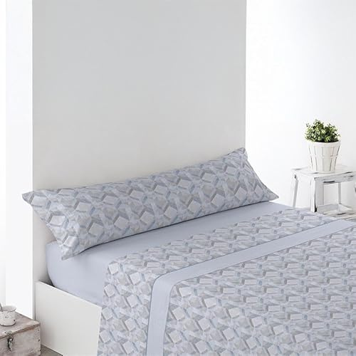 Rufino Díaz Juego Sábanas Pirineo Ateca Invierno 3 Piezas (Azul - 90 cm) - Taco Extra Suave para Adultos e Infantil - Sensación acogedora y de Confort
