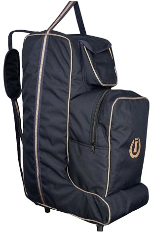 Imperial Riding IRH Stiefel und Reithelm Tasche, wasserdichte 2 in 1 Aufbewahrung aus 600D Polyester, schützende Helm und Stiefeltasche mit Zubehörfach, Reitsport Transport, Navy