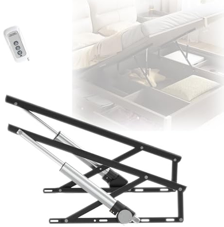 Robuste Hubstangen aus Stahl, Verstellbarer elektrischer Betthebemechanismus, kabellose Fernbedienung, einfache Installation und Lagerung, for Bettsofa mit Aufbewahrungsbox(W,4.92′)