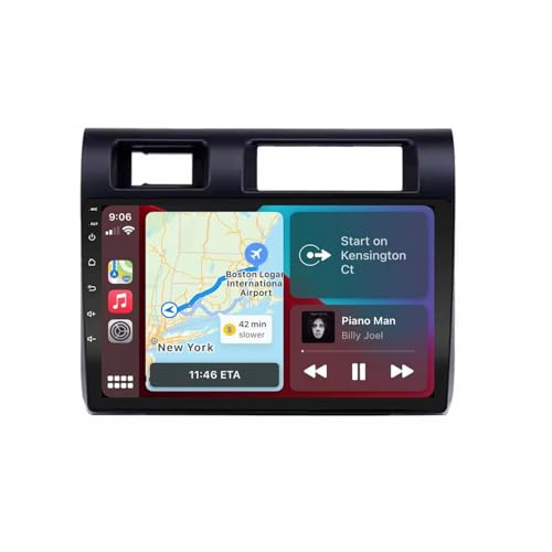LKW Navi für Toyota Land Cruiser 2007-2020 Stauvermeidung Dank, Karten-Updates Europa Inklusive, WiFi GPS Bluetooth, Voice Control Autoradio Navi, 4 Kern 1G＋32G