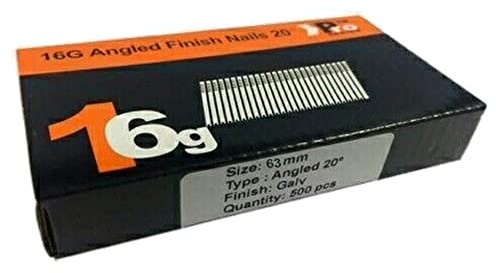 Angled 20° 500 x 63mm - Handy Pack Angled 16G Second Fix Nails