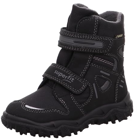 superfit Husky, Stivali da neve Bambini e ragazzi, Nero Grigio Black Grey 06, 38 EU