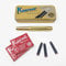 Kaweco Sport Fountain Pen Brass Nib Size M Set with 12 Original Kaweco Ink Cartridges