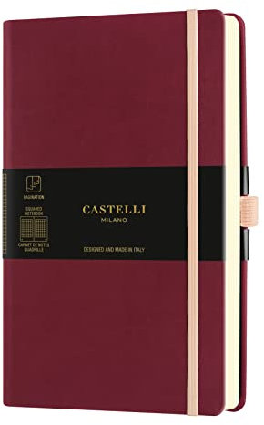 CARNET AQUARELA GRAND FORMAT QUADRILLE BLACK CHERRY