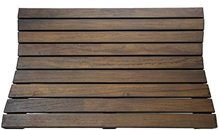 Decoteak Badematte aus Teakholz, 58,4 x 38,1 cm, Waldbraun