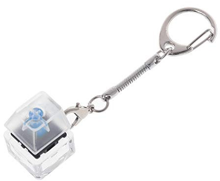 WINJEE, Cherry MX Switch Portachiavi Interruttore Meccanico per interruttori Tastiera Kit Tester Senza Giochi di Luce Regali Antistress Blu