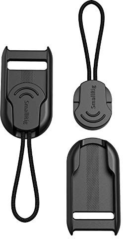 SMALLRIG Camera Strap Rapid Connectors with Base, Shoulder Neck Strap Clip Adapter, Quick Release Buckle Kit - PAC2421