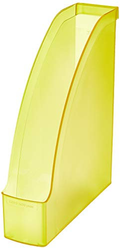 Leitz Lot de 6 porte-revues format A4 pour utilisation en format portrait et paysage, jaune, série Plus, 24760010