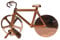 Tubayia Kreative Fahrrad Form Pizzaschneider Pizza Schneider Messer Küchenwerkzeuge (Goldene)